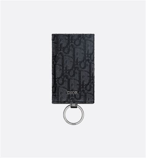 dior key holder|dior card holder keychain.